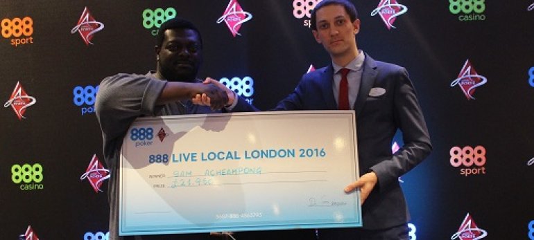 Sam Acheampong Wins 888Live Local London